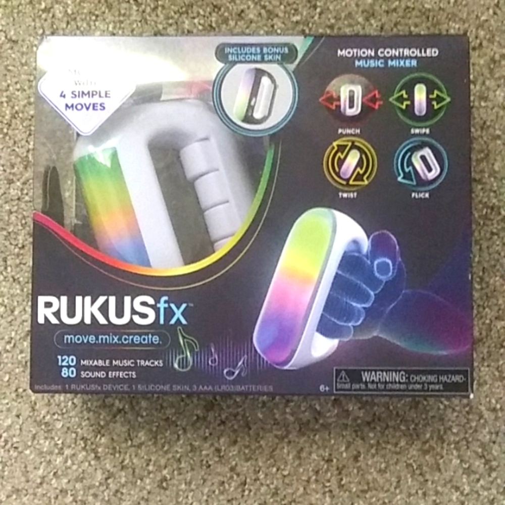 Rukus FX Handheld Motion Controlled Music Mixer Bonus Silicone Skin